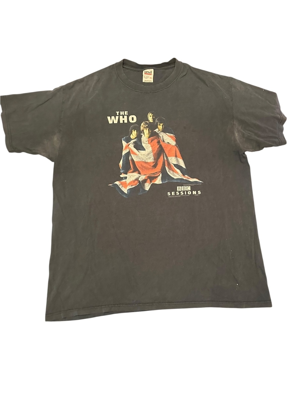 Vintage The Who BBC Sessions Graphic Band T-Shirt Black Anvil XL